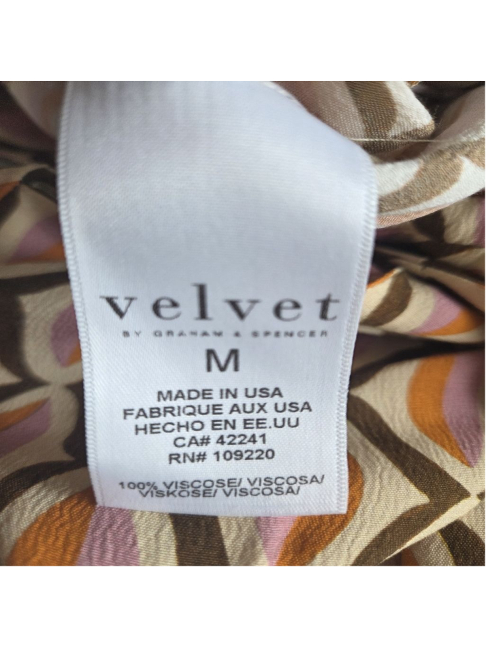 Women's Velvet by Graham & Spencer M Jumpsuit in Beige and Orange - Picture 13 of 14